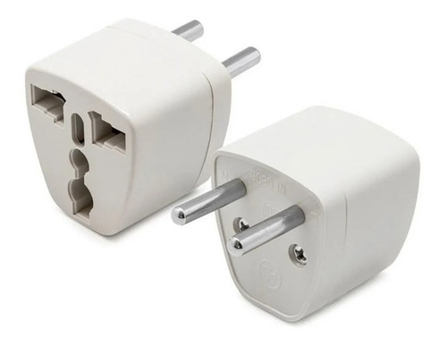 Adaptador Enchufe Universal 2 Pata Chileno Redonda Plana Gk