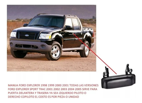 Manija Exterior Ford Explorer Sport Trac 2001 2002 2003 2004