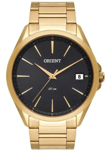 Relógio Orient Dourado Masculino Mgss1171 G1kx