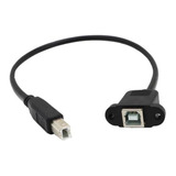 4 Usb 2.0 De Enchufe De Montaje Impresora Cable De