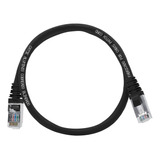 Kit 150 Cabos Patch Cord Cat5e Blindado 50 Cm Preto