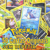 Lote 50 Cartas Pokémon Tcg Original Copag Português