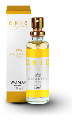 Perfume Feminino Chic Woman Amakha Paris 15ml P Bolso Bolsa