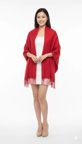 Chal Rebozo Bufanda Pashmina Liso Calientito Sky Cashmere | Meses sin interés