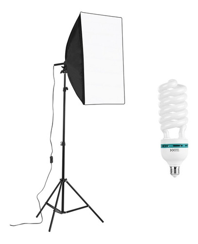 Kit De Iluminação Softbox C/ Tripé Para Fotografia 50x70