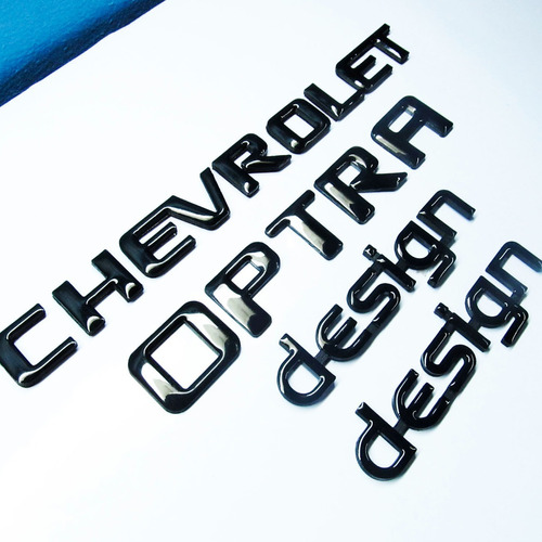 Emblemas Chevrolet Optra Design Negro Pega 3m Foto 4