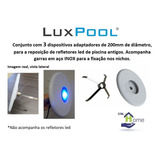 Kit 3 Dispositivos Nichos 200mm Troca Leds Piscina Antigos