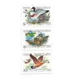 Aves Acuáticas - Serie Mint Completa 5641/43 - Rusia 1989 