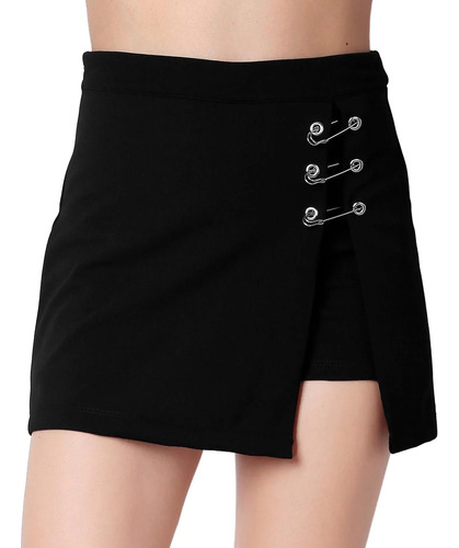 Falda Short Strech Asimetrica Moda Vestir A6415043a