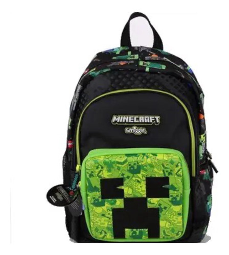 Mochila Diseño Minecraft Creeper Original Calidad Diseño