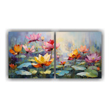 120x60cm Set 2 Canvas Impreso Colores Vibrante Bastidor Made