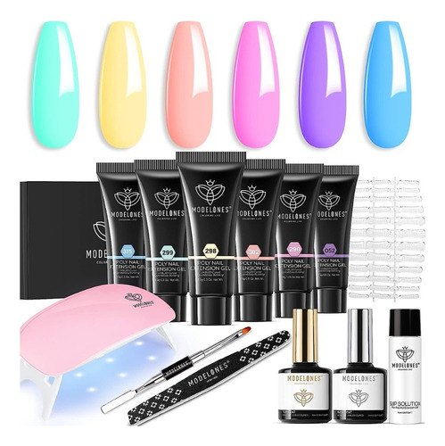 Kit De 6 Polygel Más Herramientas