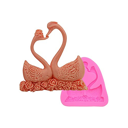 Molde De Silicona 3d Lindo Cisne Vela Molde Cisne Chocolate