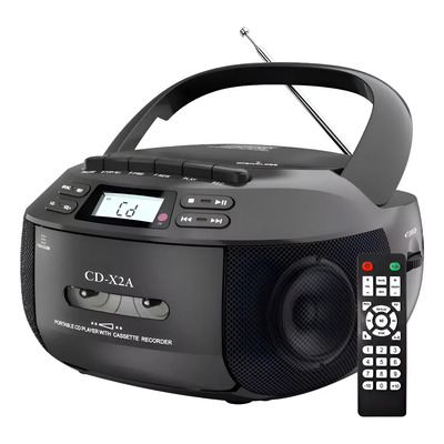 Radiograbadora Cassette Cd/casette/radio Am Fm Con Bluetooth Negro