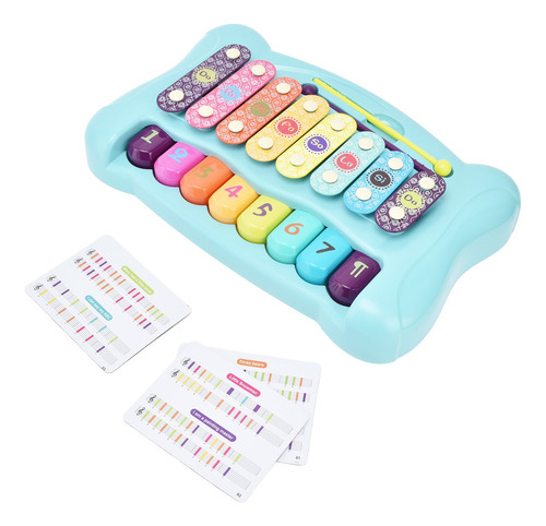 Juguete De Piano Con Xilófono Infantil, Teclado Multicolor P