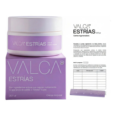 Crema Para Estrias Rojas\u002F Blancas Valca Con Regla 200gr Neutra | Mismo precio en cuotas