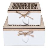 Set 2 Cajas De Madera Topsoc