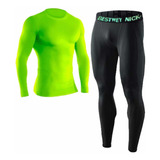 Conjunto Roupa De Academia Musculação Fitness C/ Proteção Uv