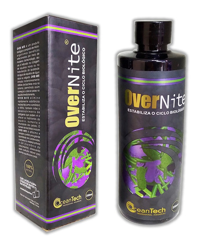 Ocean Tech Over Nite 250ml - Estabiliza O Ciclo Biologico