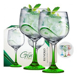 Kit 2 Taças Gin Tonica Drinks Festa Vidro Verde Ruvolo 705ml