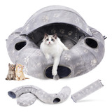 Ouhou Cama Tunel Para Gatos Con Cubierta De Felpa, Tuneles P