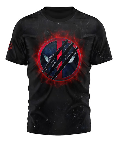 Remera Entrenamiento Kapho Deadpool 3 Wolverine Black Niños