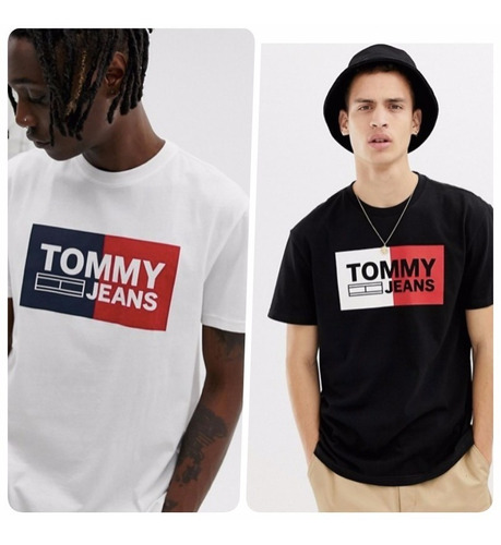 Remera Tommy Jeans Box Logo Importada 100% Original