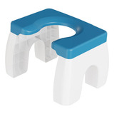 Taburete Para Baño, Orinal, Interior, Azul Y Blanco [u]