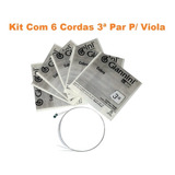 Corda Avulsa Para Viola 3ª Par Giannini Cobra Kit Com 6