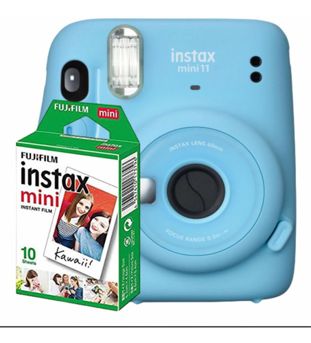 Câmera Fujifilm Instax Mini11 Kit C/20 Filmes Fotos Colorida
