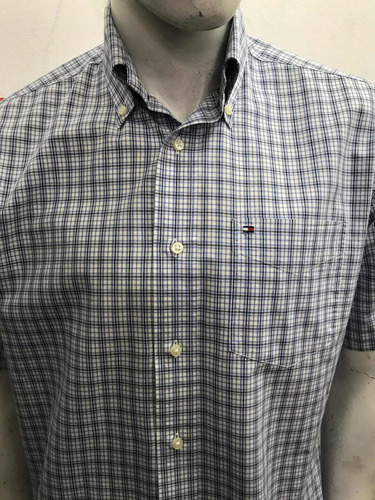 Camisa Tommy Hilfiger Cuadrille Made In Taiwan