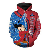 Sudadera Estilo Moderno Con Estampado Digital Mickey Mouse W