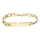 Pulsera Esclava Mujer Eslabón Acero Oro