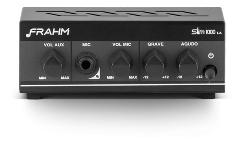 Amplificador Receiver Para Som Ambiente Frahm Slim 1000la G2 Cor Preto Potência De Saída Rms 40 W