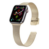 Correa De Acero Para Apple Watch  Pulsera De Metal De 44mm Y