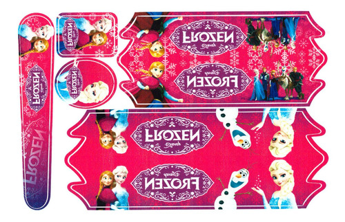 Adesivo Frozen Para Bicicleta Infantil Aventura No Gelo Girl