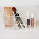 Organizador Clear Beauty Con 3 Divisiones De Acrilico