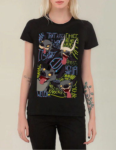 Playera Mujer Rey Leon Simba Hienas Scarf