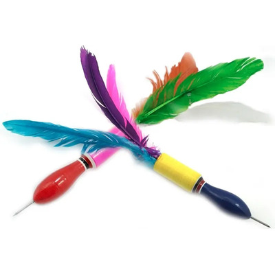 3 Dardos Para Globos De Feria Con Plumas Reales De Ave | MercadoLibre
