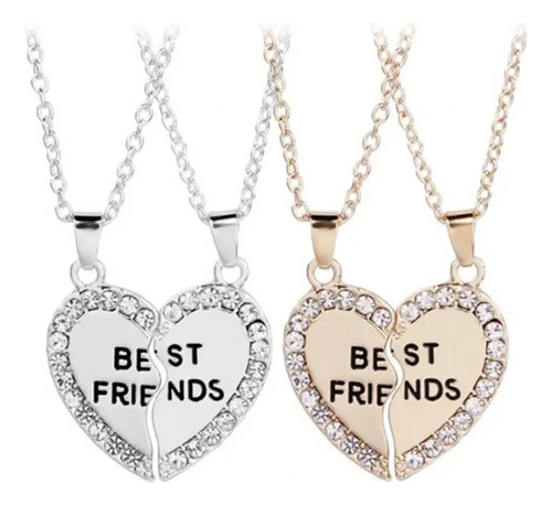 Collar Cadena Colgante Best Friends Hombre Mujer Amistad