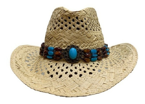 Sombrero Unisex Hombre Mujer Cowboy 100% Sombrero De Paja