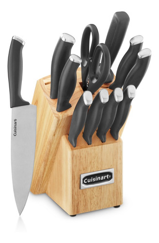 Set De Cuchillos Color Pro 12 Pz. Con Bloque Cuisinart C77ss Color Negro