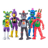 Set 5 Figuras Fnaf Five Nights At Freddys 15 Cm Juguetes V.2