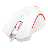 Mouse Gamer Barato Branco Redragon Led 4 Cores Usb 3200dpi