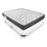 Cama Box Casal Iso 100 D33 138x188 Corino Branco - Ortobom