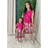 Kit Tal Mãe Tal Filha Vestidos Estampados Gode Floral Verão