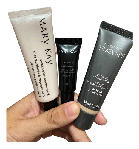Base Time Wise 3d Matte Mary Kay + Primer + Corretivo Yellow