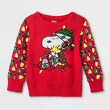 Ugly Sweater Sacos De Navidad Para Bebes Snoopy Entrega Ya!