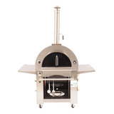 Horno Dual A Leña Y Gas Envasado Acero Inoxidable Bbq Grill