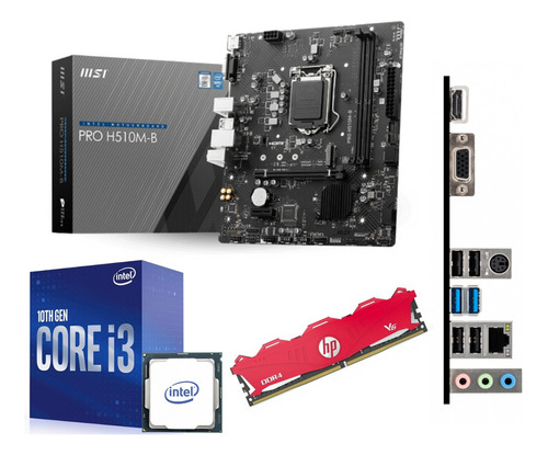 Kit Actualización Tarjeta Madre H410 Intel Core I3  Ram 8 Gb